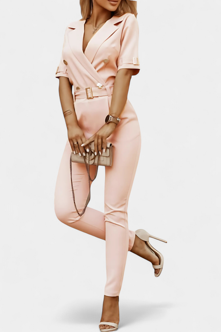 Vivienne Combinaison à Décolleté en V et Silhouette Fluide