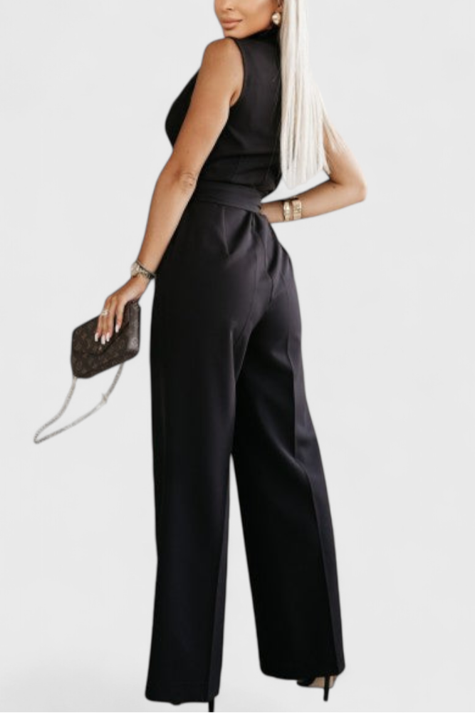 Montserrat Combinaison Croisée à Nœud et Décolleté en V