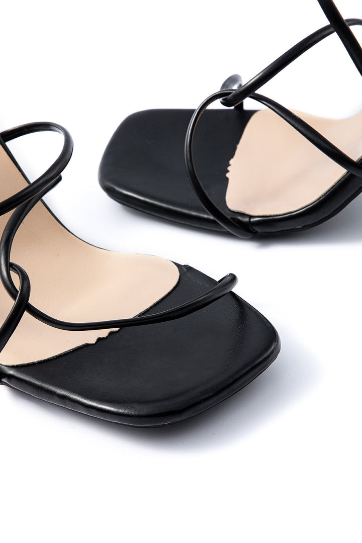 Escarpins Ouverts à Talons Hauts Sans Bride