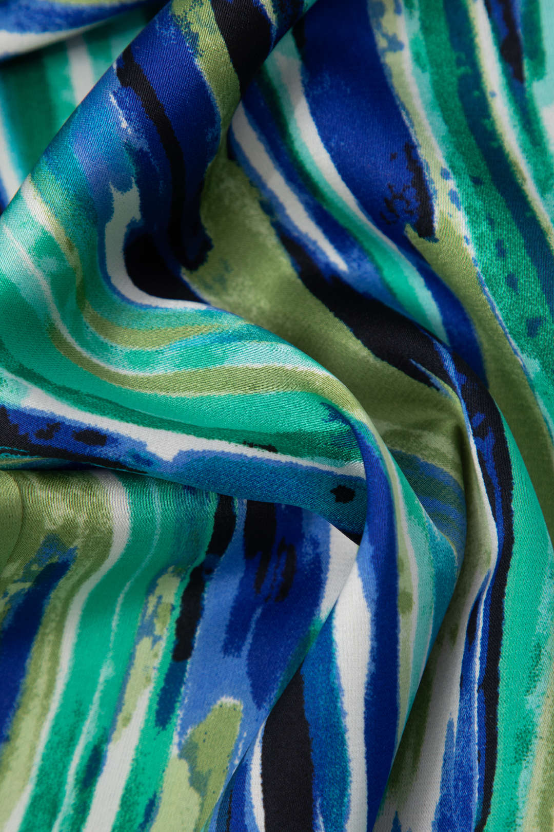 Inna Pantalon Droite à Imprimé Marbré Élégant