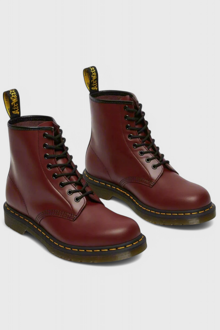 Addison Bottes Hautes à Lacets en Cuir Synthétique