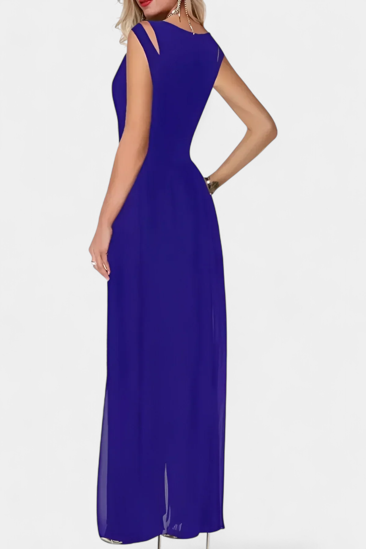 Nadia Combinaison Fluide en Chiffon à Épaules Ouvertes