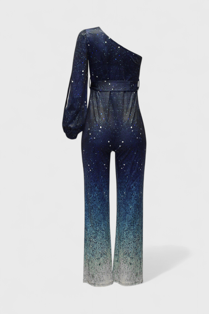 Cintia Combinaison Asymétrique à Finition Brillante