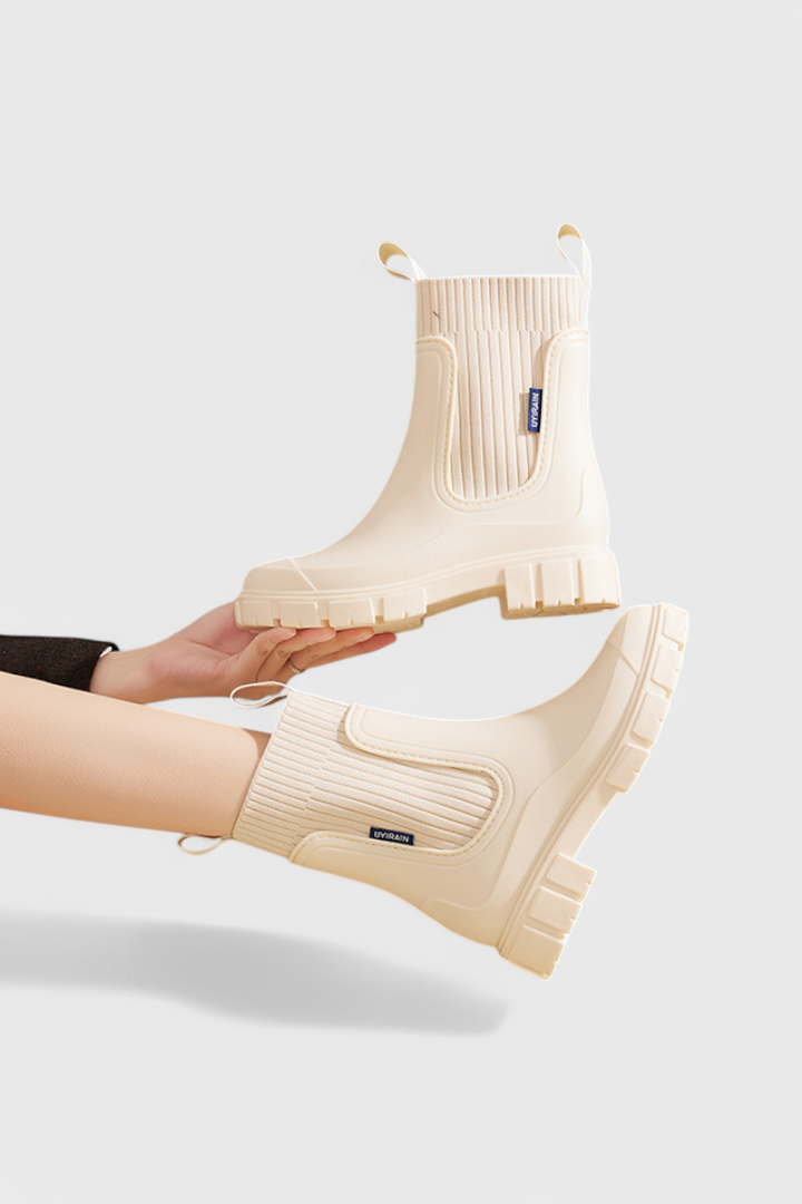 Maelie Bottes Chelsea Imperméables à Semelle Antidérapante