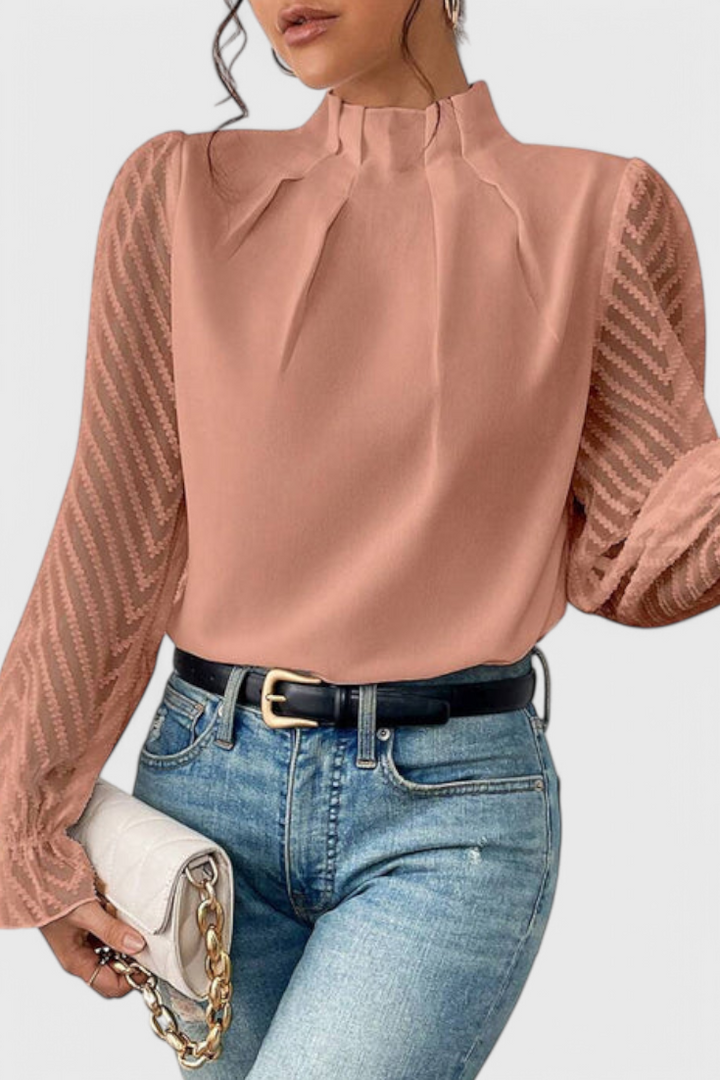 Helga Blouse Nautique à Détails Raffinés