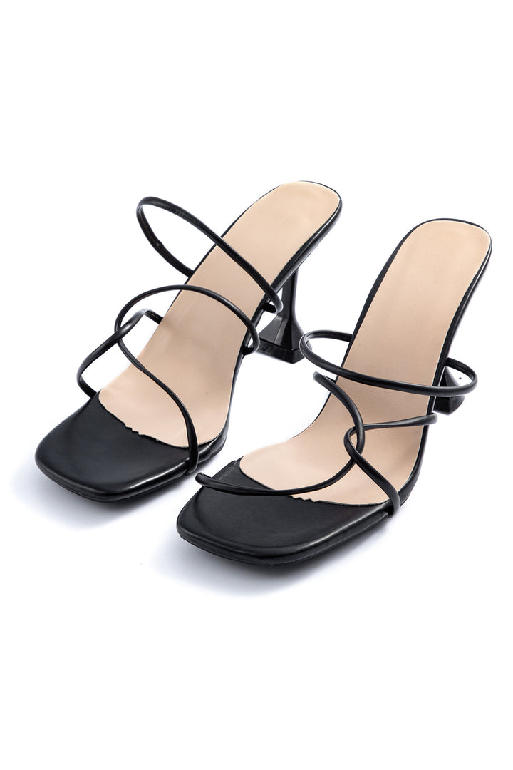 Escarpins Ouverts à Talons Hauts Sans Bride