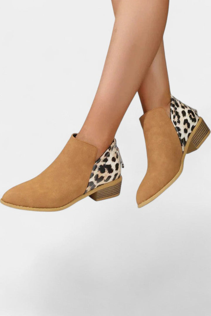 Janicee Bottes Orthopédiques Léopard à Style Audacieux