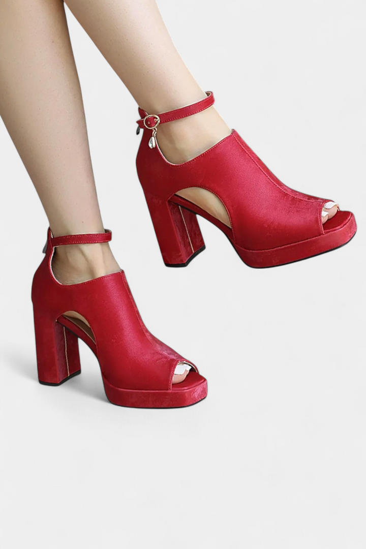 Lopez Talons Épais Multicolores au Design Audacieux