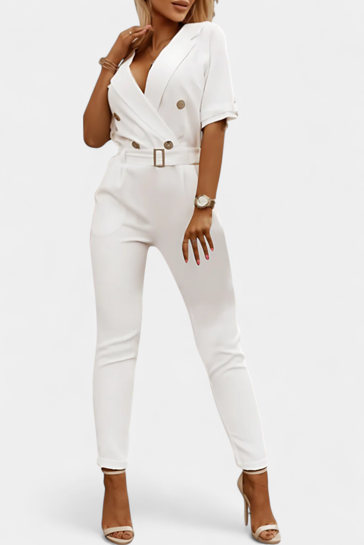 Vivienne Combinaison à Décolleté en V et Silhouette Fluide