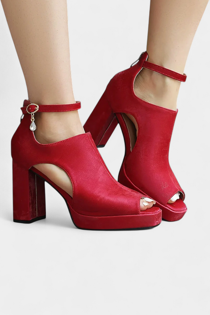 Lopez Talons Épais Multicolores au Design Audacieux