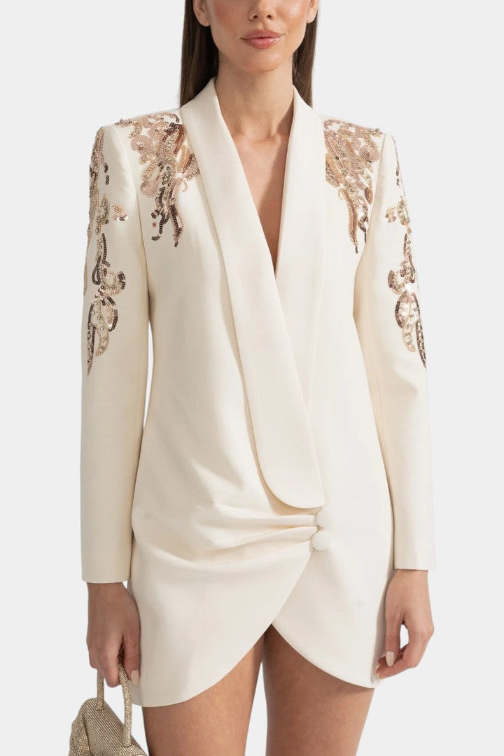 Hildie Robe Blazer Ornée de Sequins
