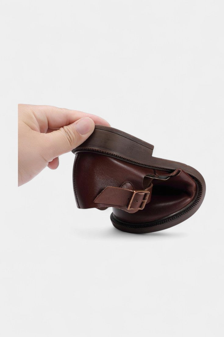 Colette Mary Janes en Cuir Souple à Panneaux Ouverts et Sangle Ajustable