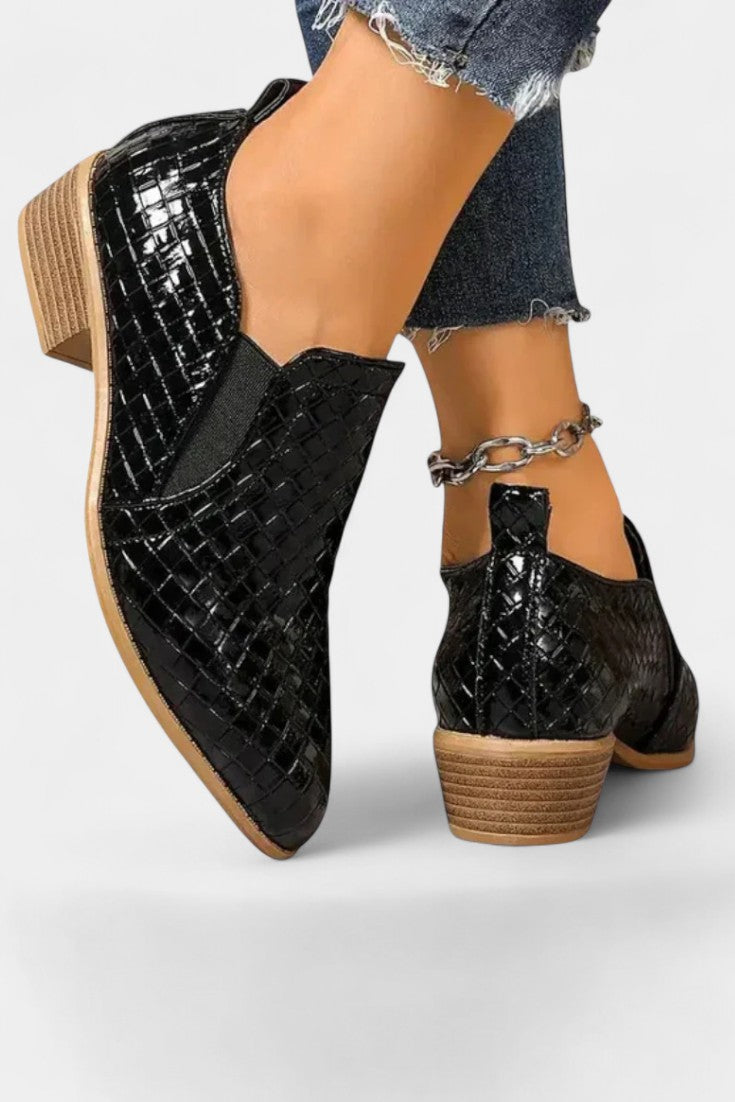 Evran Escarpins à Talon Bloc Confort Orthopédique