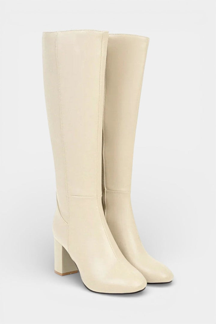 Querida Bottes Élégantes à Zip et Talon Bloc Confort