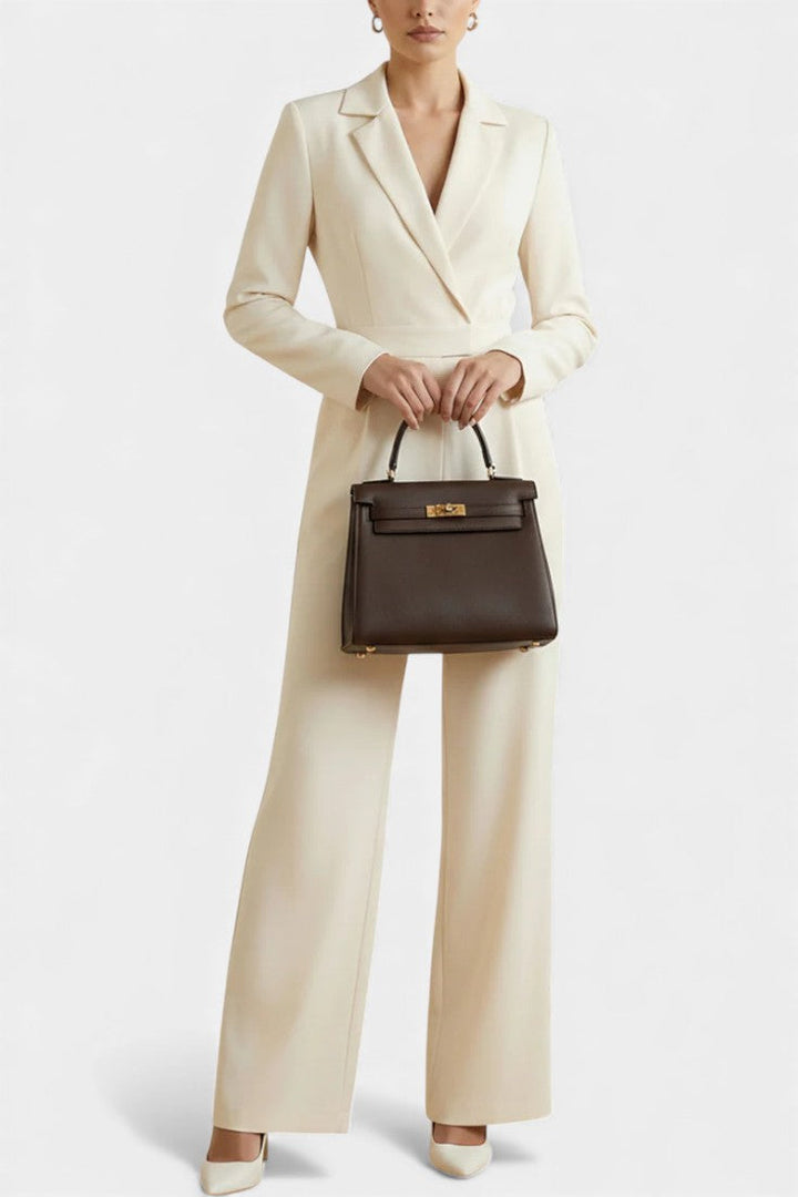 Ximena Combinaison à Manches Longues Taille Haute avec Poches