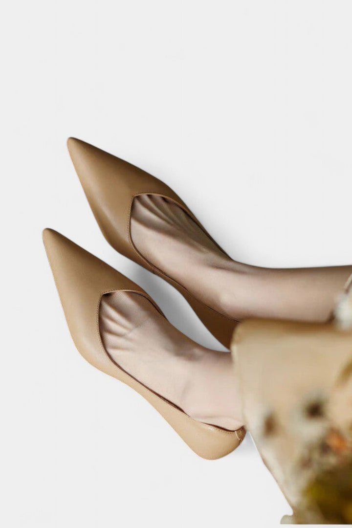 Gerda Mary Janes à Bout Aiguisé et Talon Bas Évasé