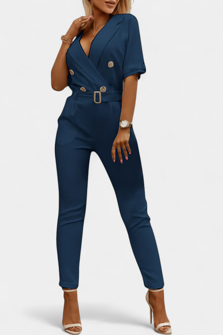 Vivienne Combinaison à Décolleté en V et Silhouette Fluide