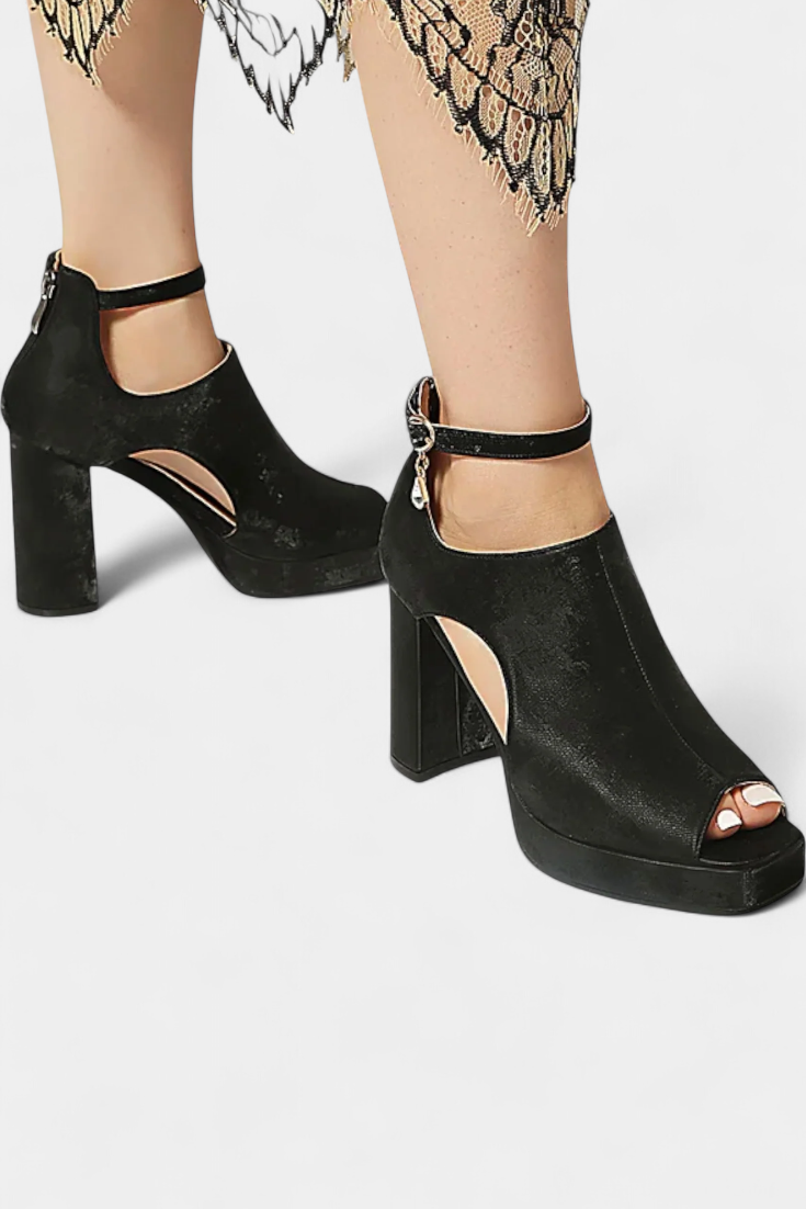 Lopez Talons Épais Multicolores au Design Audacieux