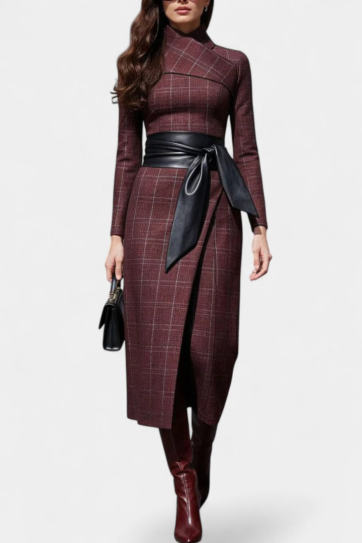 Nayeli Robe Asymétrique Couture Élégante