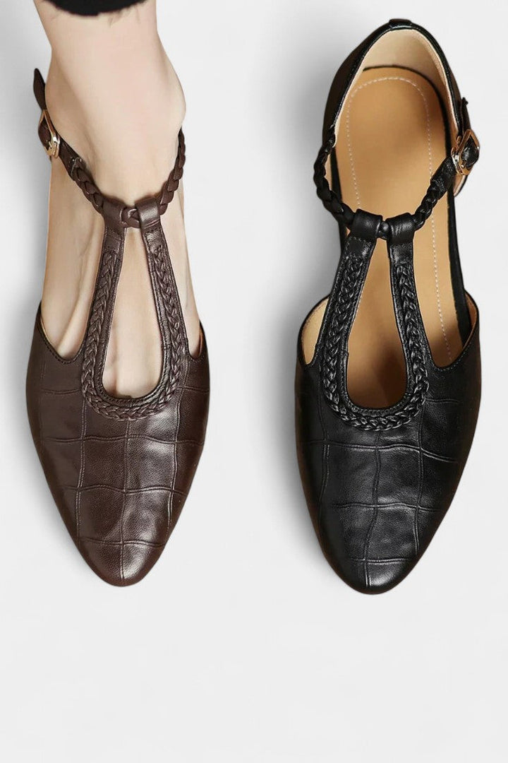 Kepa Mary Janes Plates à Bande en T Élégante