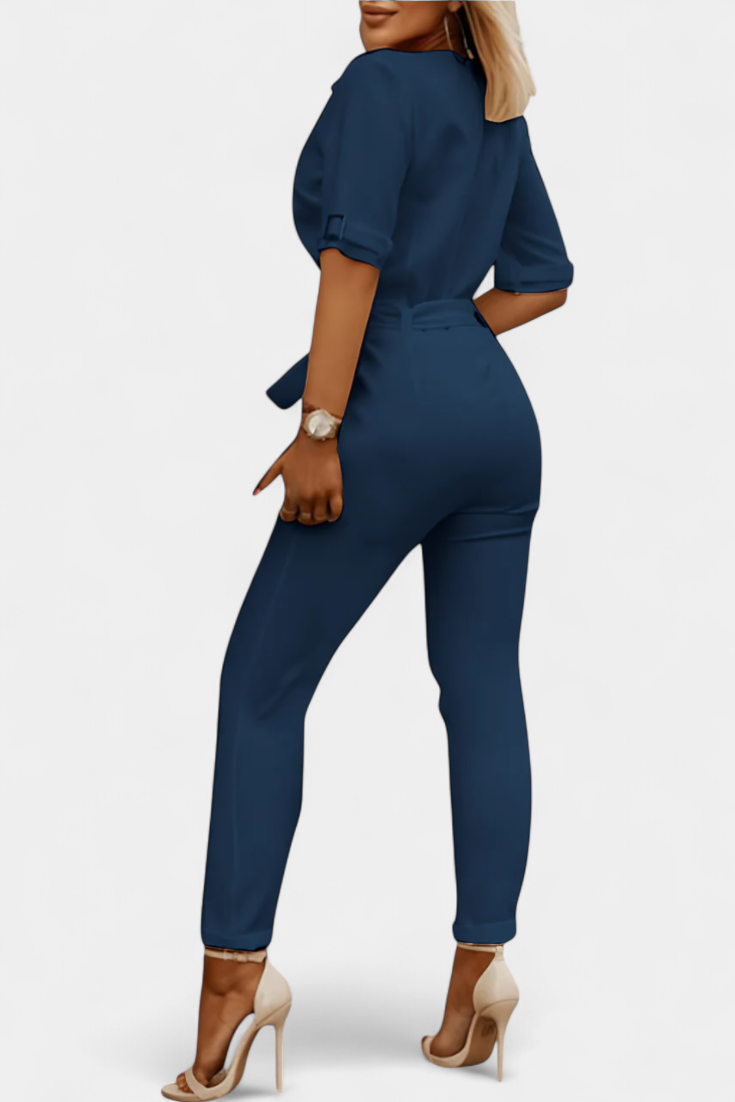 Vivienne Combinaison à Décolleté en V et Silhouette Fluide