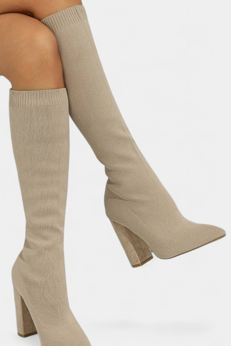 Frédérique Bottes Chaussettes à Talon Bloc