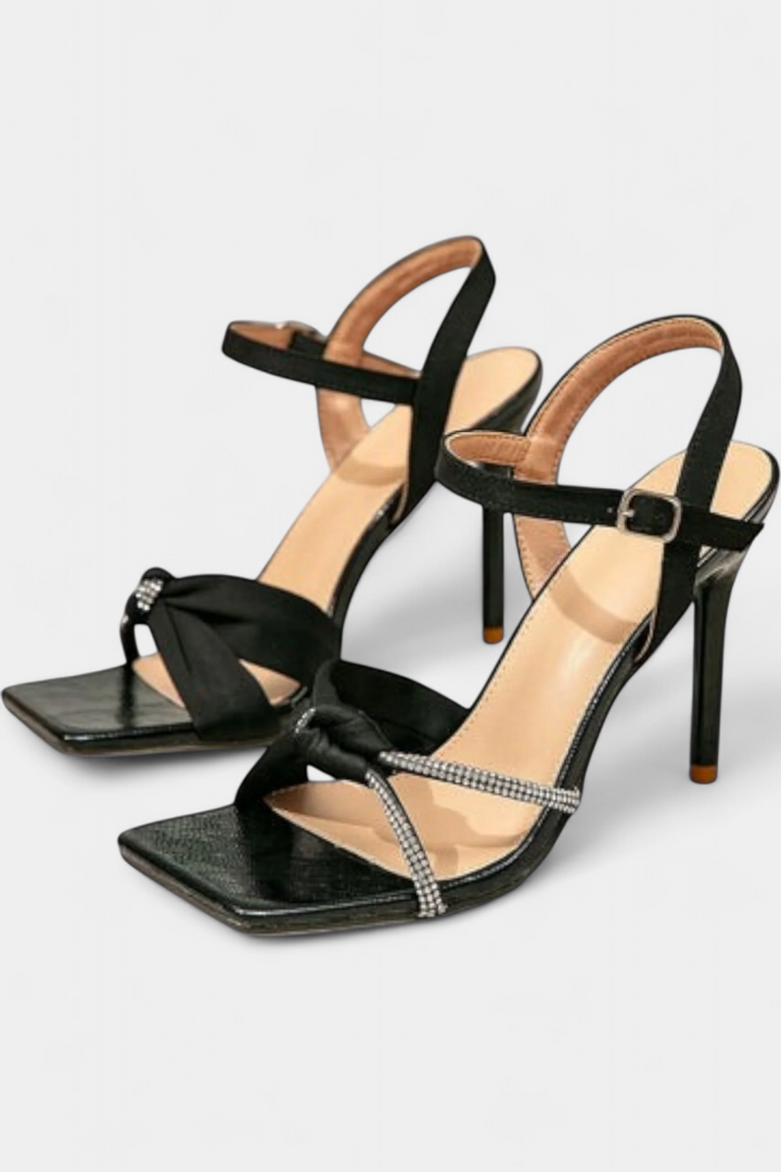 Loera Talons Aiguilles Ornés de Strass Brillants