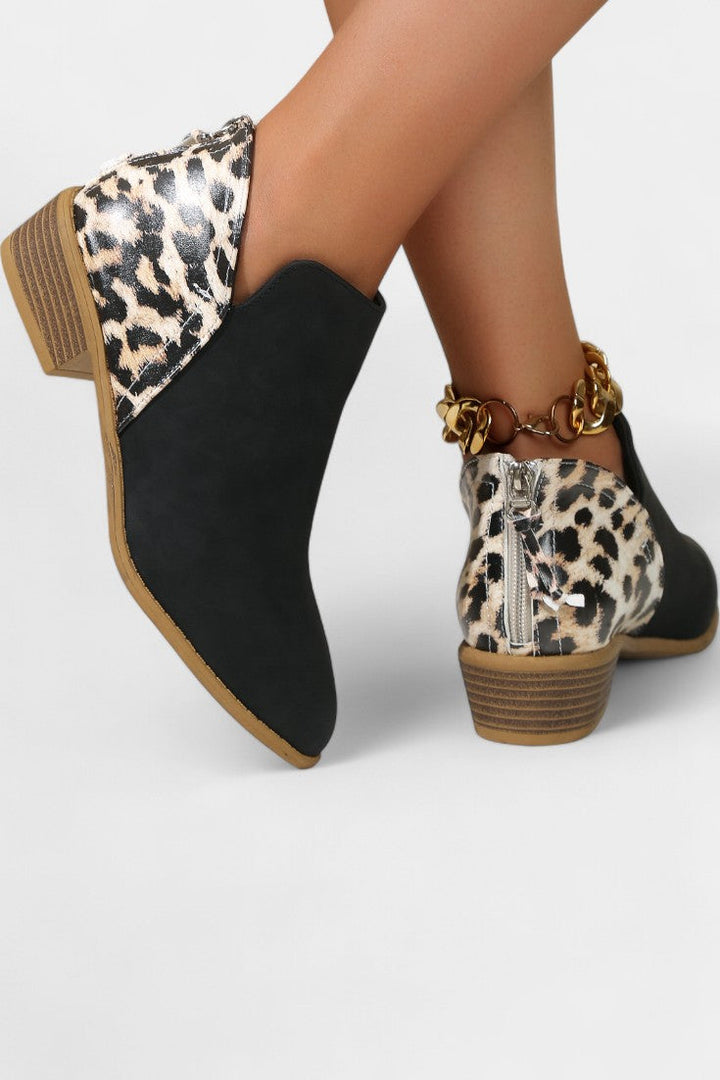 Janicee Bottes Orthopédiques Léopard à Style Audacieux