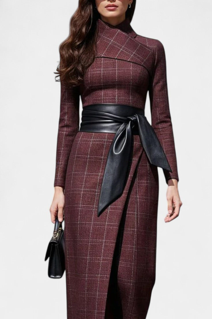 Nayeli Robe Asymétrique Couture Élégante