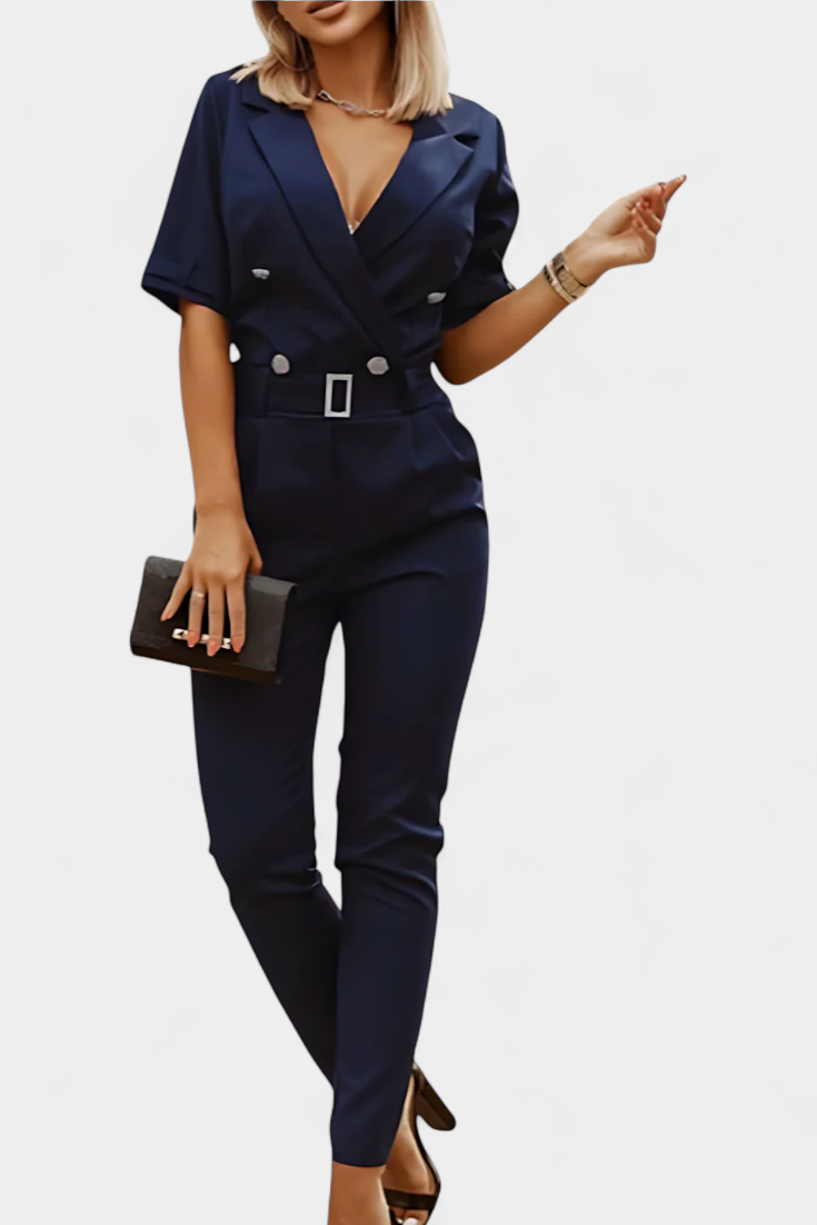 Vivienne Combinaison à Décolleté en V et Silhouette Fluide