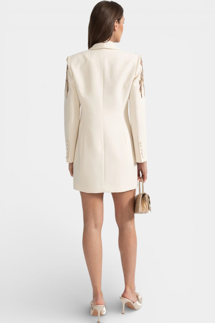 Hildie Robe Blazer Ornée de Sequins