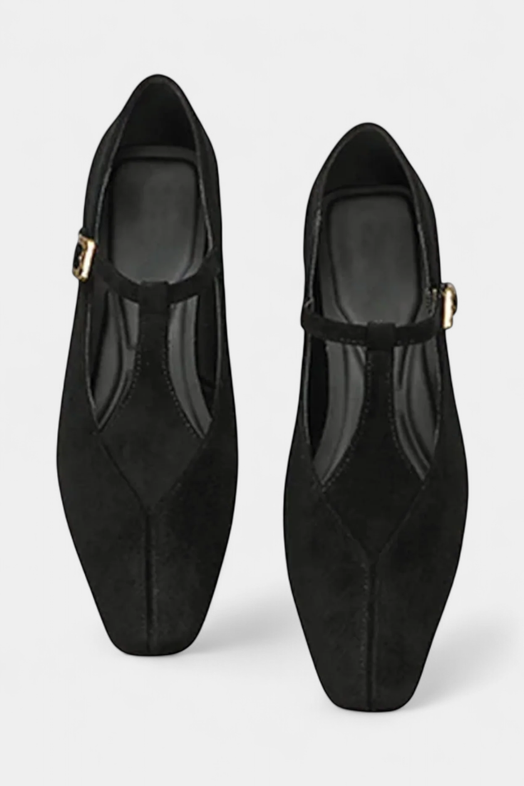 Elly Talons Bas Classiques avec Sangle à Boucle Ajustable