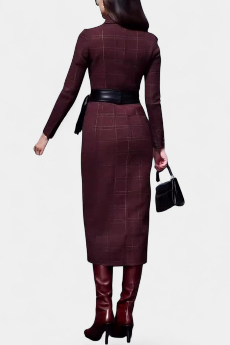 Nayeli Robe Asymétrique Couture Élégante