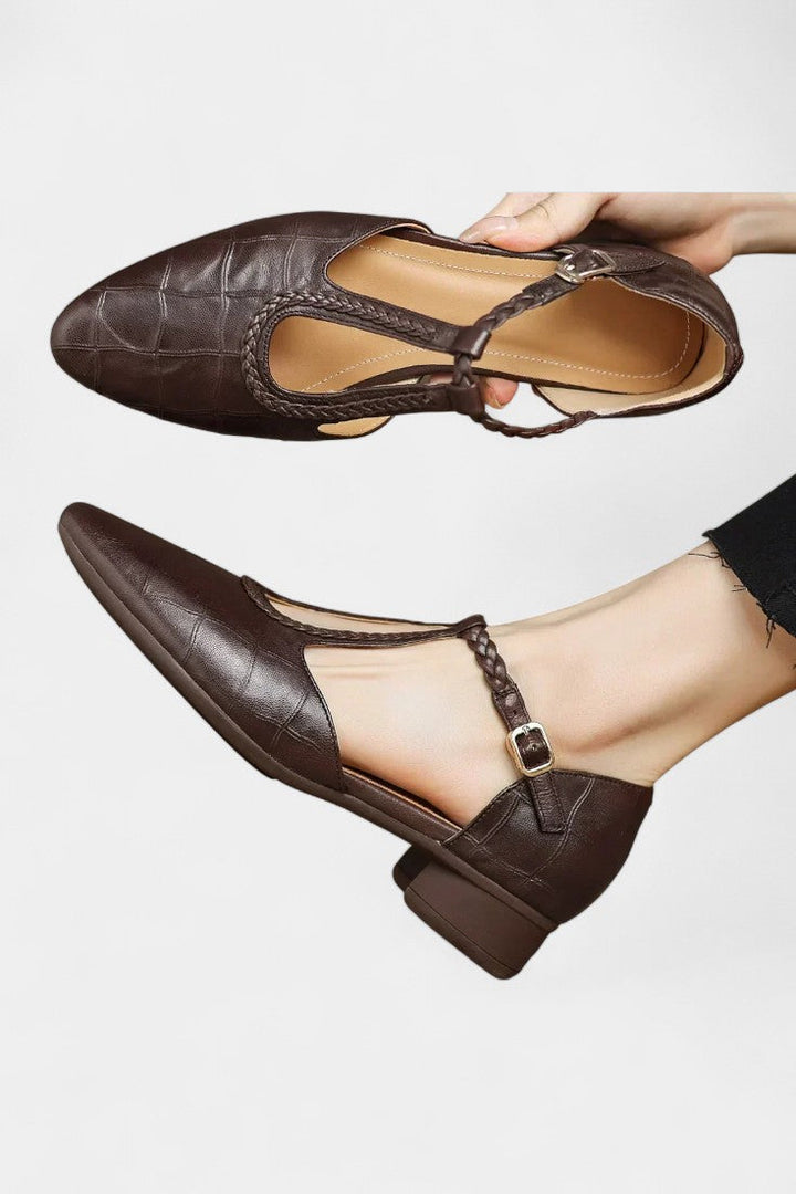 Kepa Mary Janes Plates à Bande en T Élégante