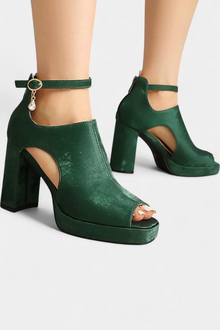 Lopez Talons Épais Multicolores au Design Audacieux