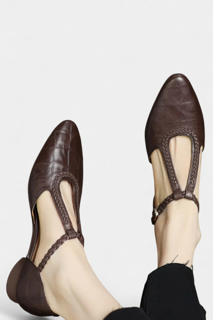 Kepa Mary Janes Plates à Bande en T Élégante