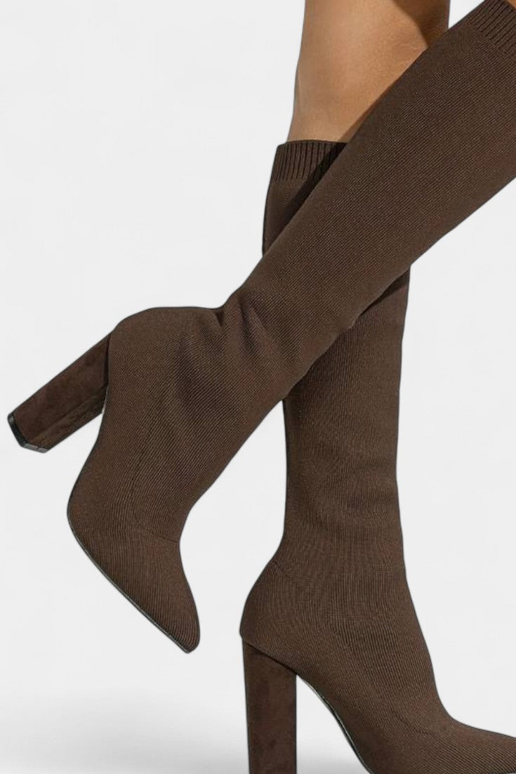 Frédérique Bottes Chaussettes à Talon Bloc