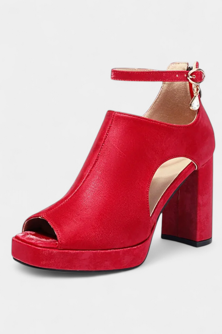 Lopez Talons Épais Multicolores au Design Audacieux