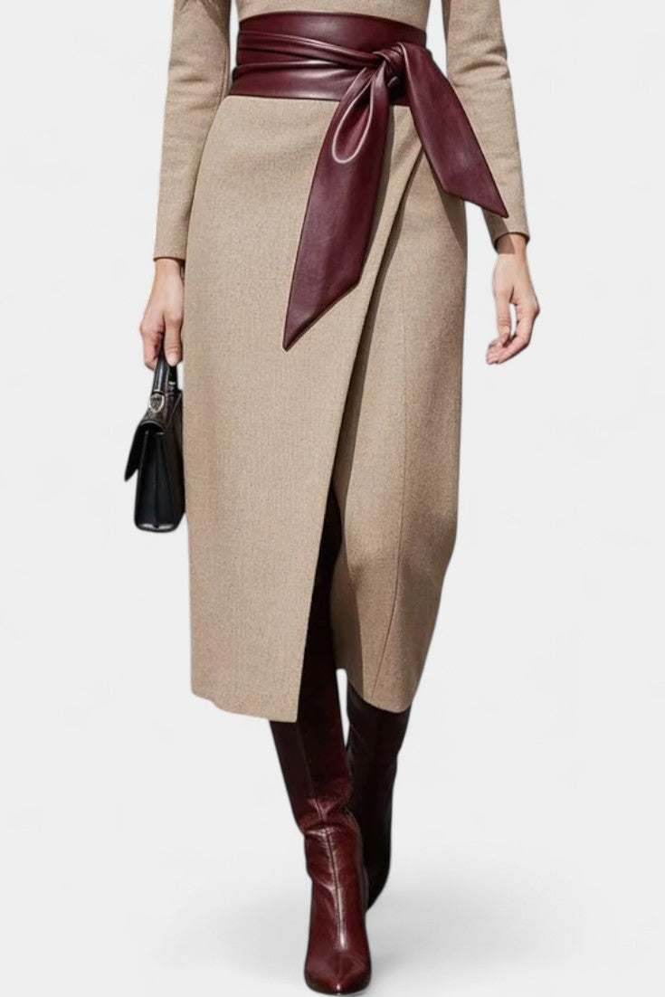 Nayeli Robe Asymétrique Couture Élégante