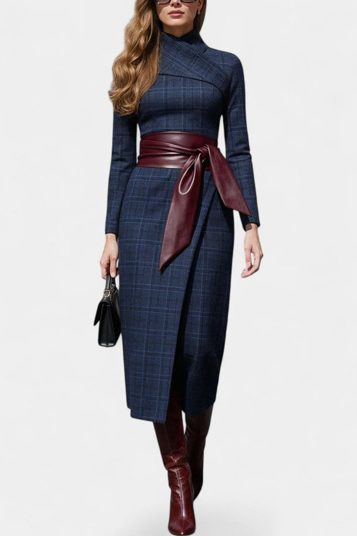 Nayeli Robe Asymétrique Couture Élégante