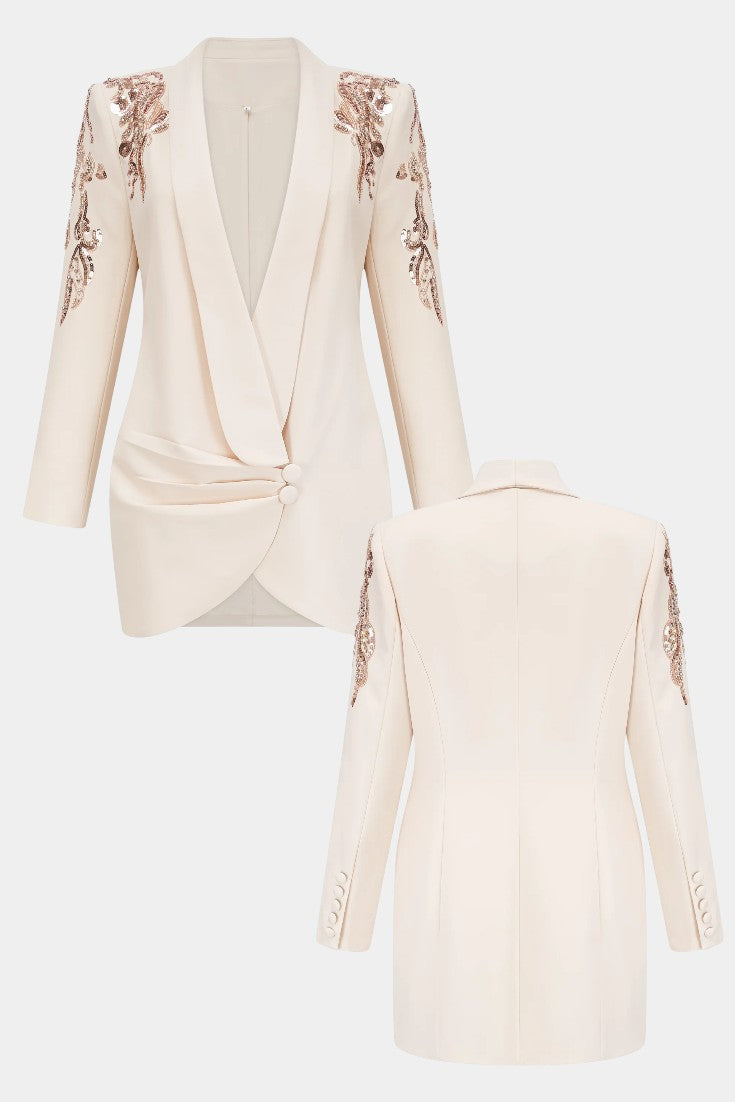 Hildie Robe Blazer Ornée de Sequins