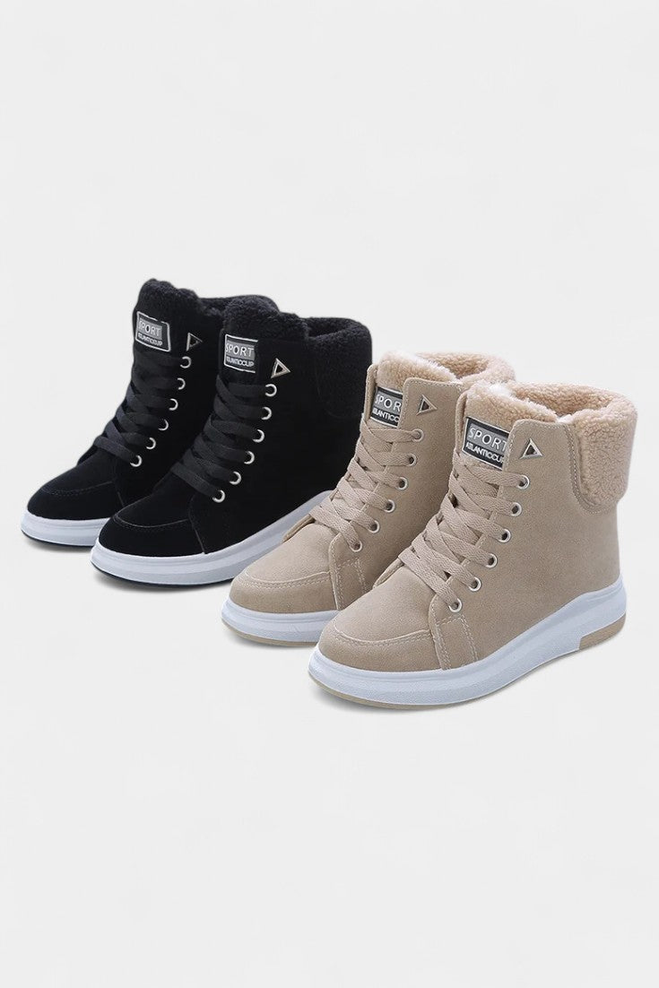 Carya Baskets Hautes à Lacets Doublées en Polaire