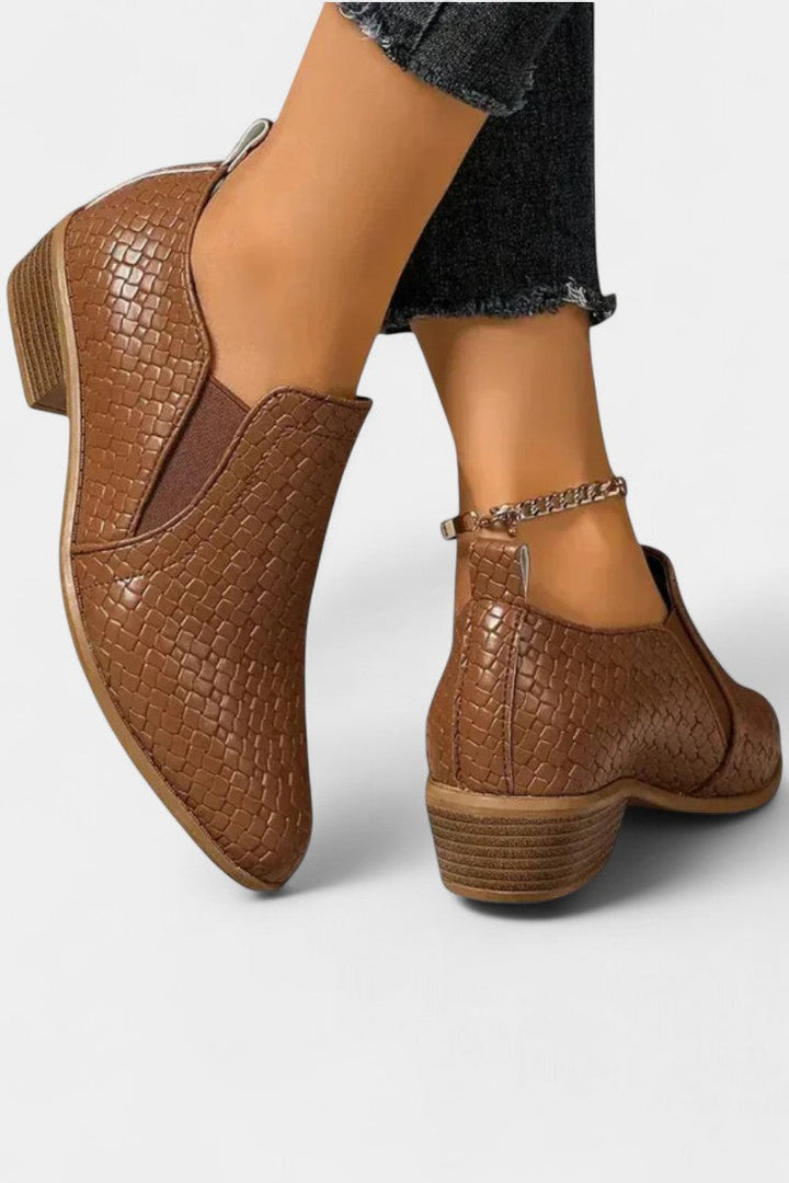 Evran Escarpins à Talon Bloc Confort Orthopédique