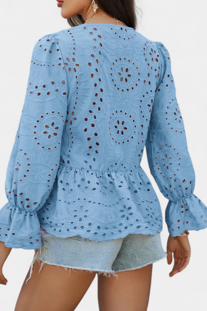 Kayden Top Bohème en Dentelle à Coupe Ample