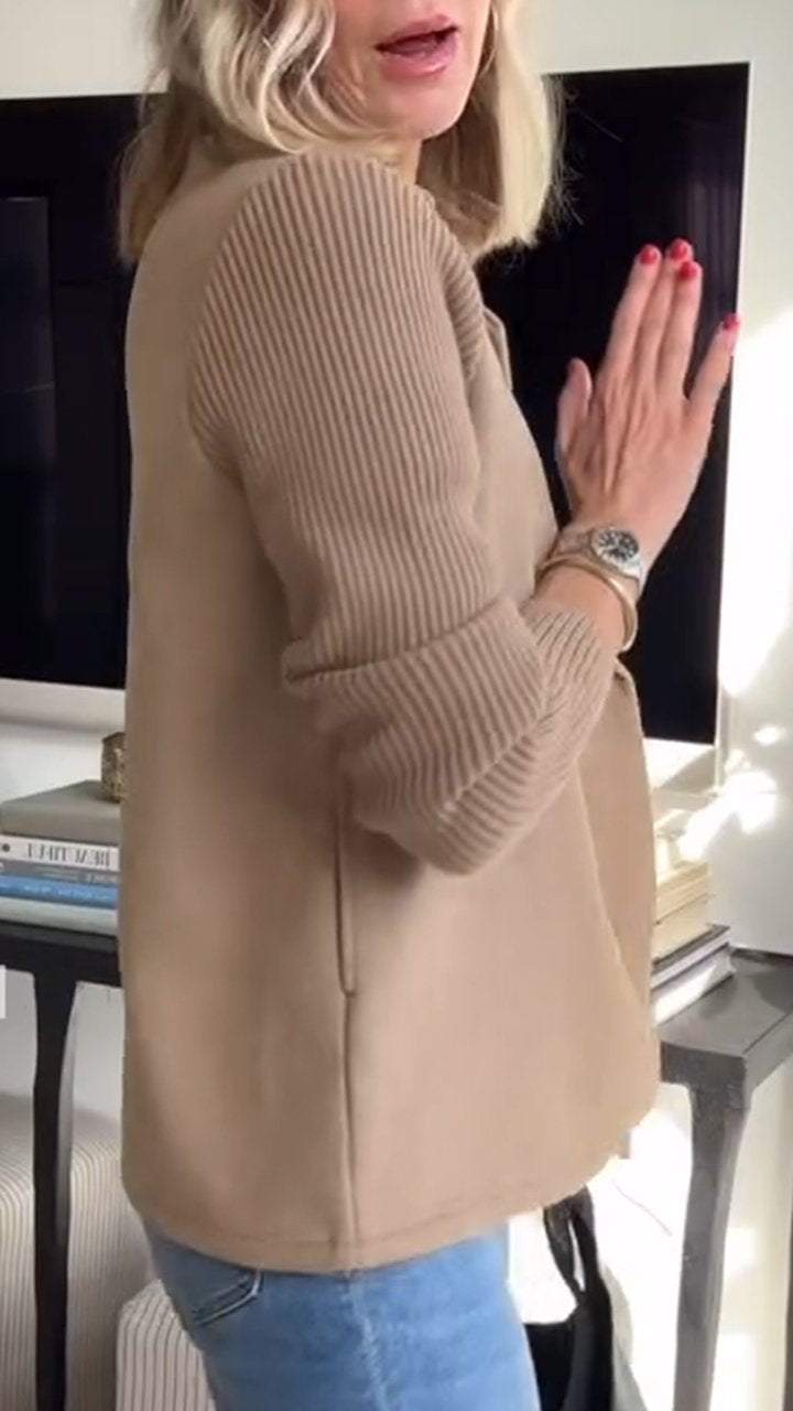 Jaz | Blazer chic à manches en maille